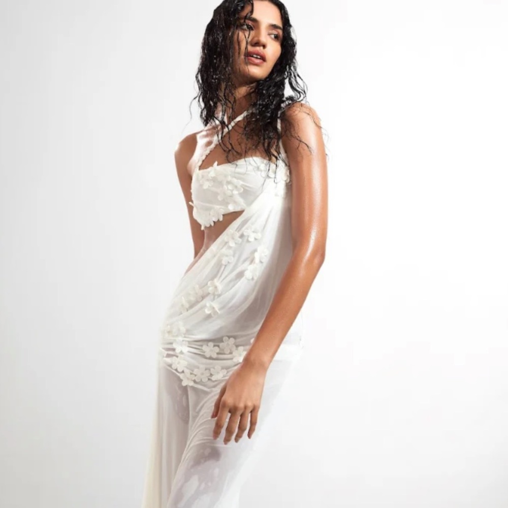 Deme LESLIE white maxi dress